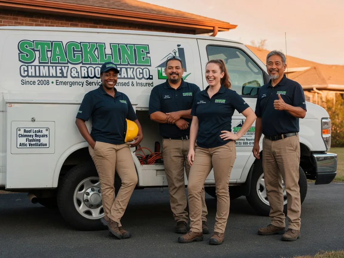 Chimney flashing repair company in Afton, TX